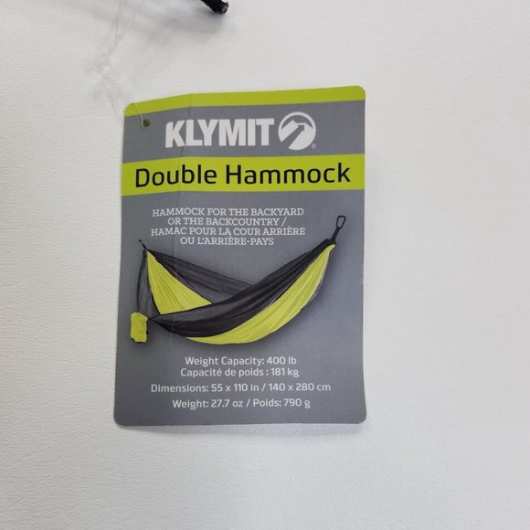 KLYMIT Double Hammock 400 Lb Capacity 2 Person - Picture 2 of 6